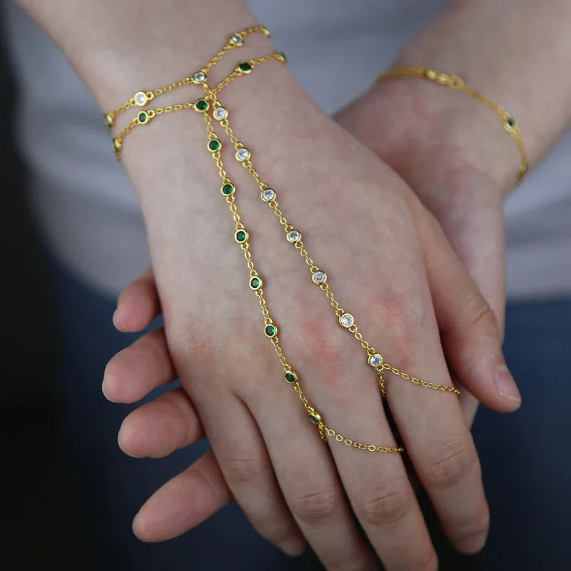 Slaven armband handketting | Plated 14k Gold