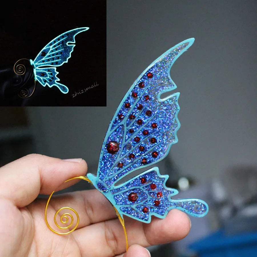 Glow in the Dark Butterfly Earrings | Sprookjesachtig Bosdesign met Lichtgevende Vleugels