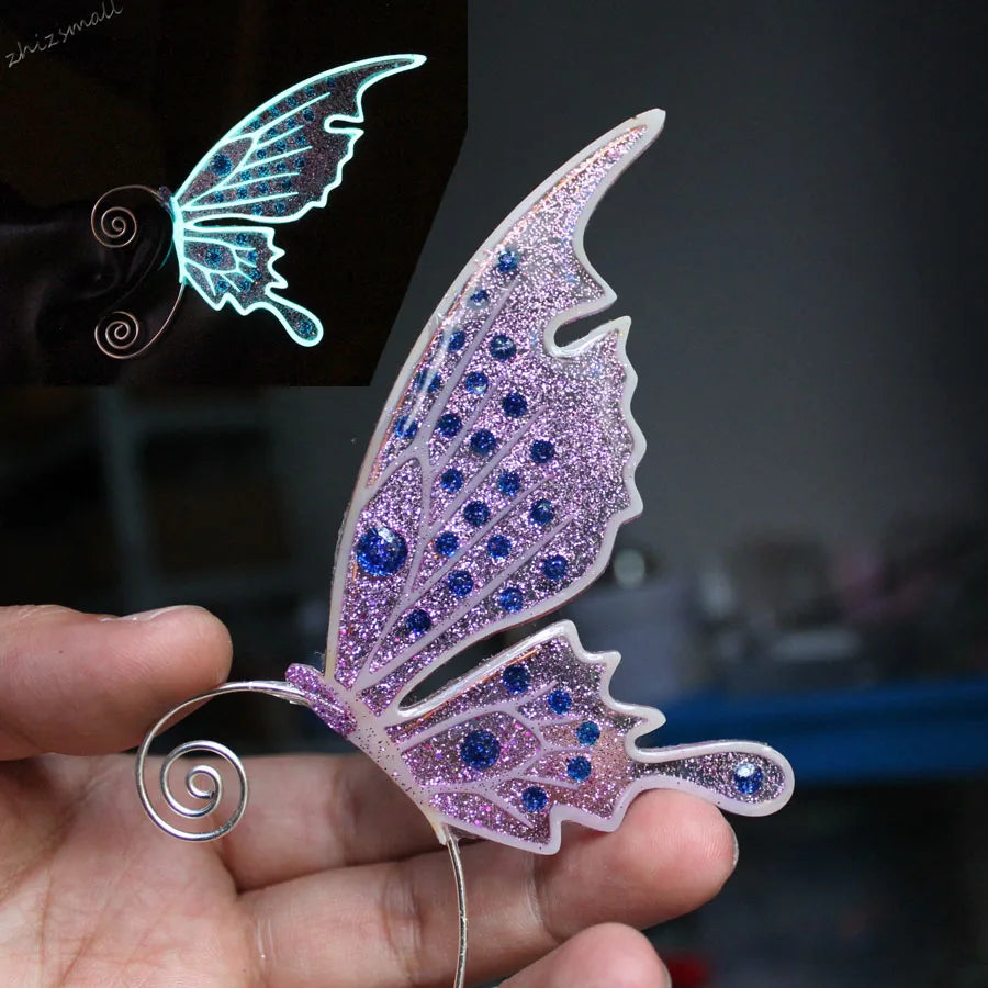 Glow in the Dark Butterfly Earrings | Sprookjesachtig Bosdesign met Lichtgevende Vleugels