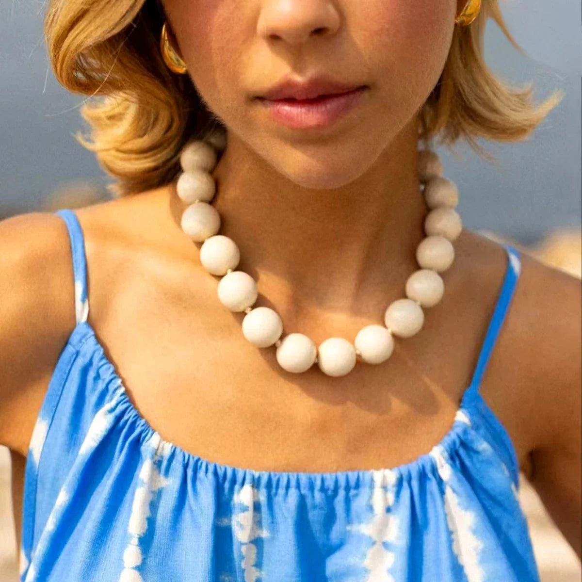 XXL Kralenketting | Zomerse Statement Necklace met Beach Vibes