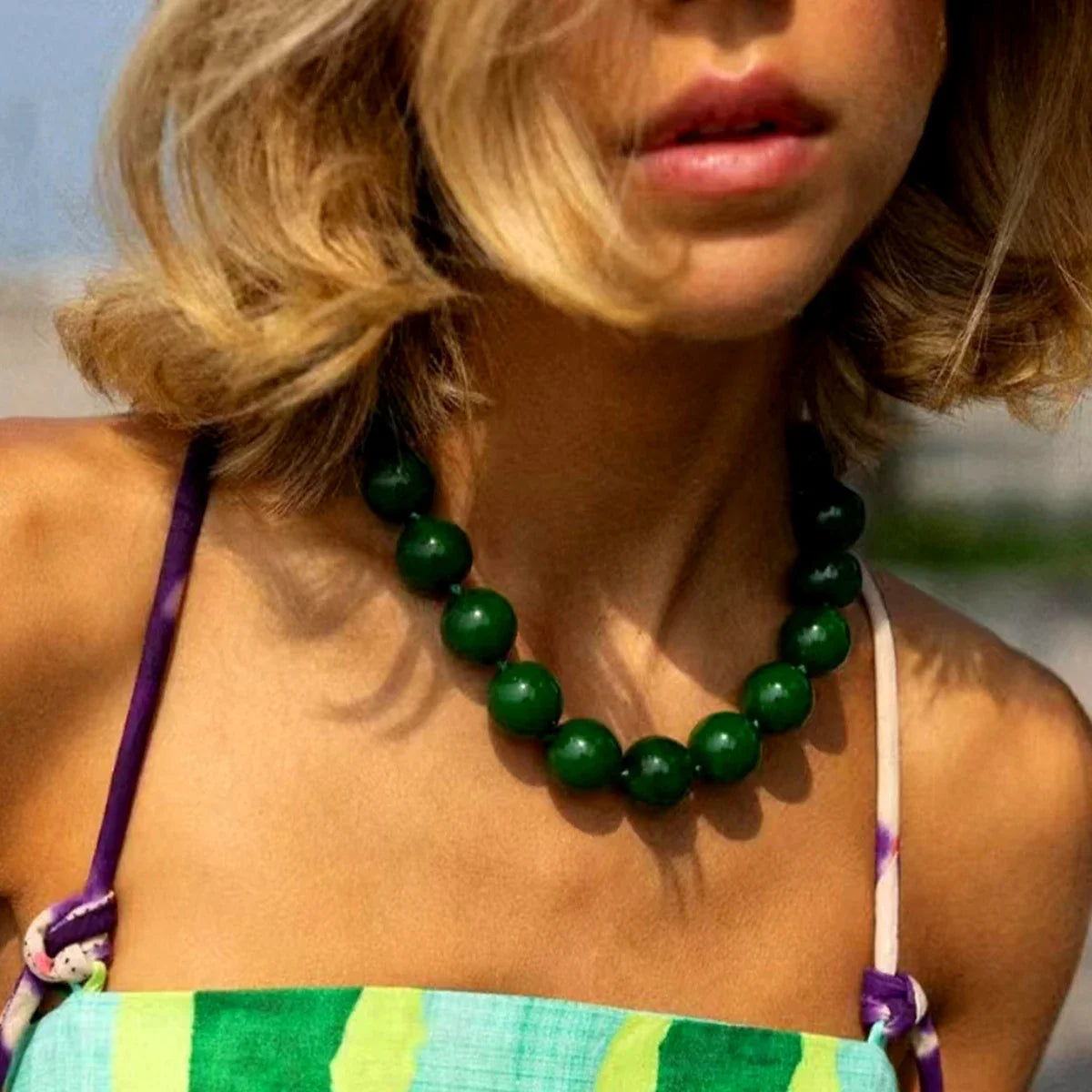 XXL Kralenketting | Zomerse Statement Necklace met Beach Vibes