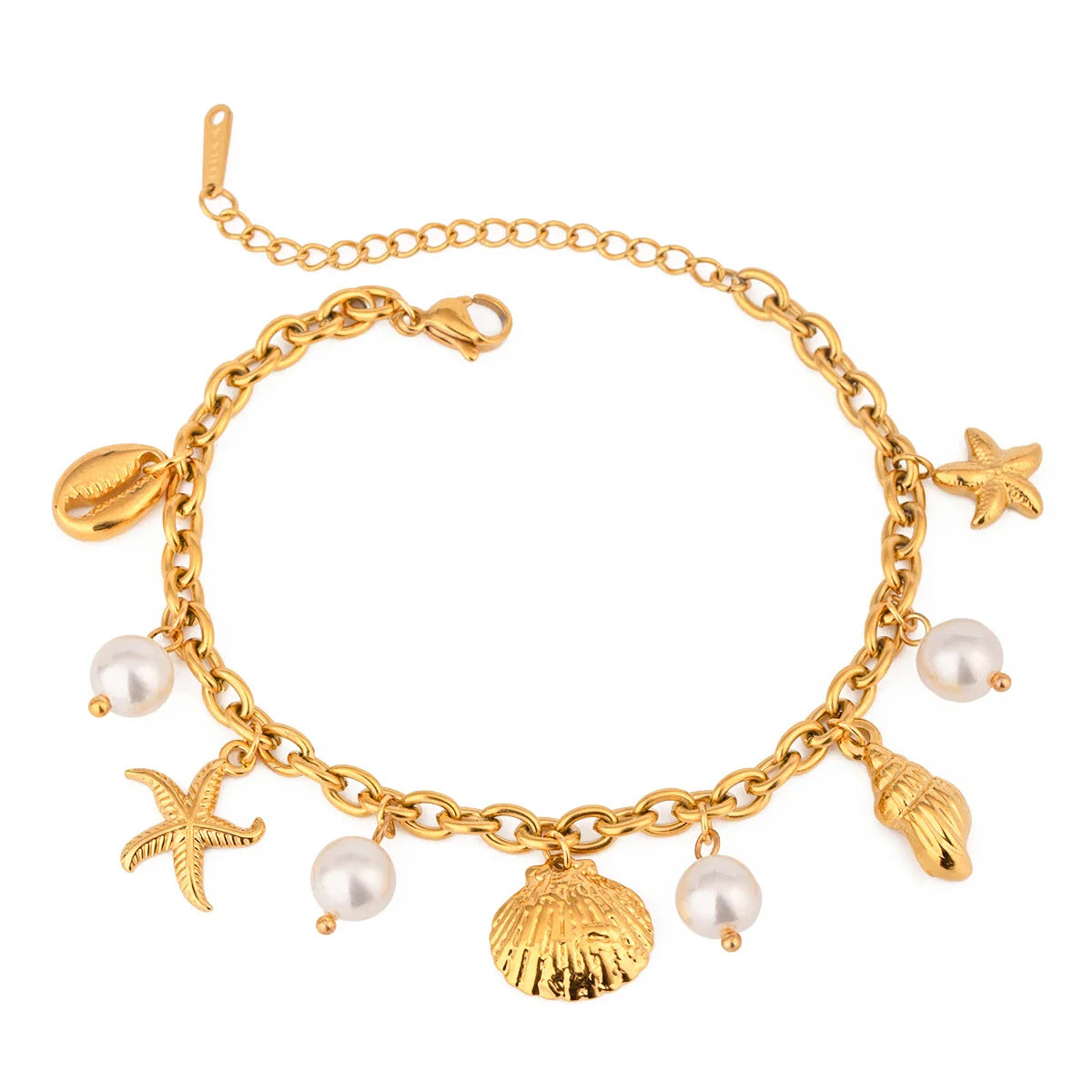 Beach Bracelet | 18k Verguld Goud | Zomers Armbandje met Luxe Gloed