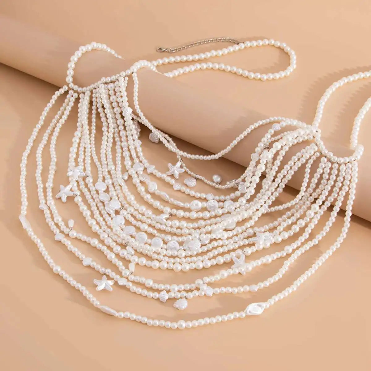 Pearl Body Chain| Zomerse Lichaamsketting met Parelaccenten voor Dames