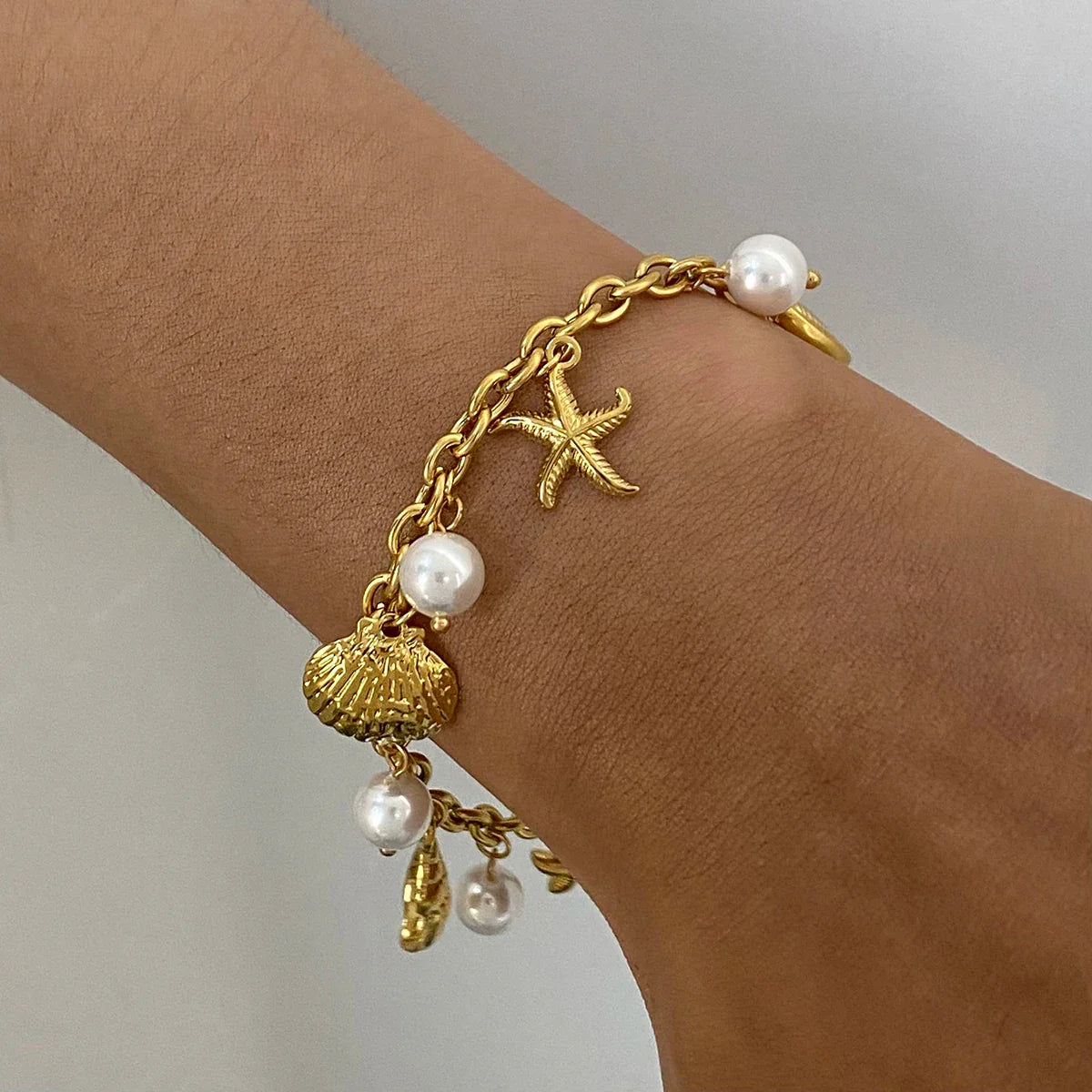 Beach Bracelet | 18k Verguld Goud | Zomers Armbandje met Luxe Gloed