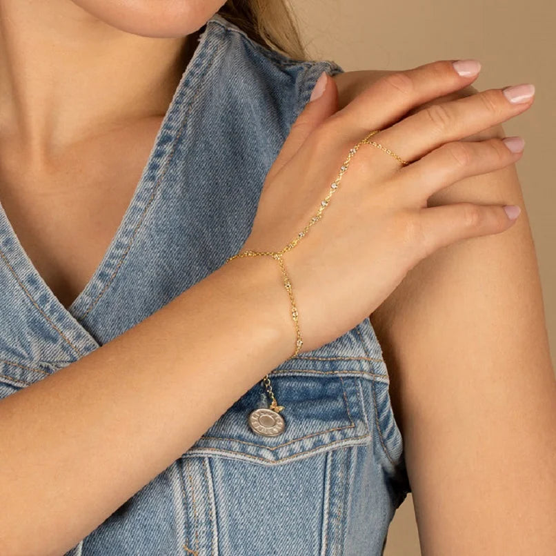 Slaven armband handketting | Plated 14k Gold