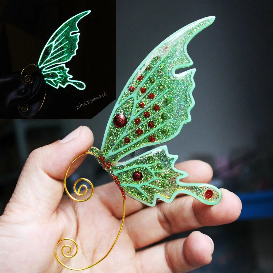 Glow in the Dark Butterfly Earrings | Sprookjesachtig Bosdesign met Lichtgevende Vleugels