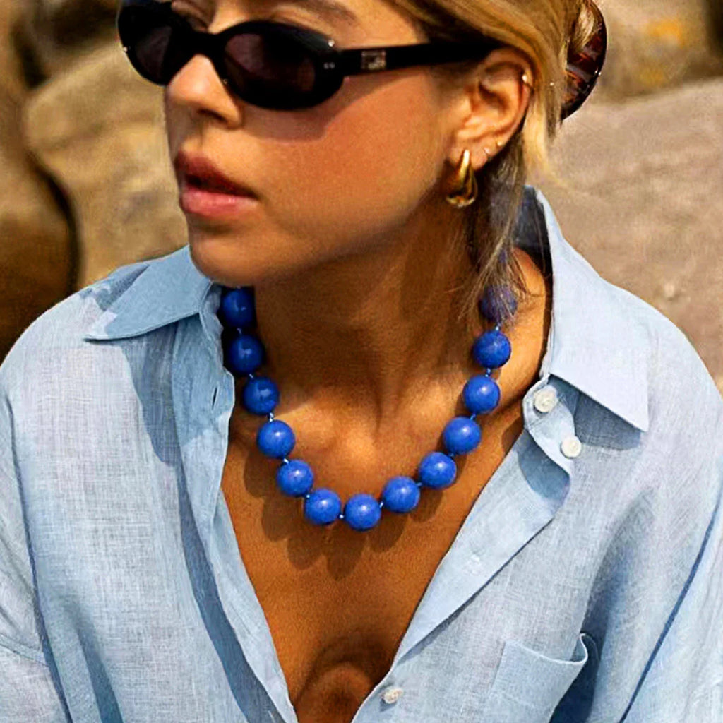 XXL Kralenketting | Zomerse Statement Necklace met Beach Vibes