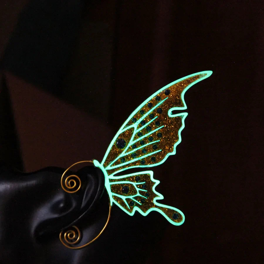 Glow in the Dark Butterfly Earrings | Sprookjesachtig Bosdesign met Lichtgevende Vleugels