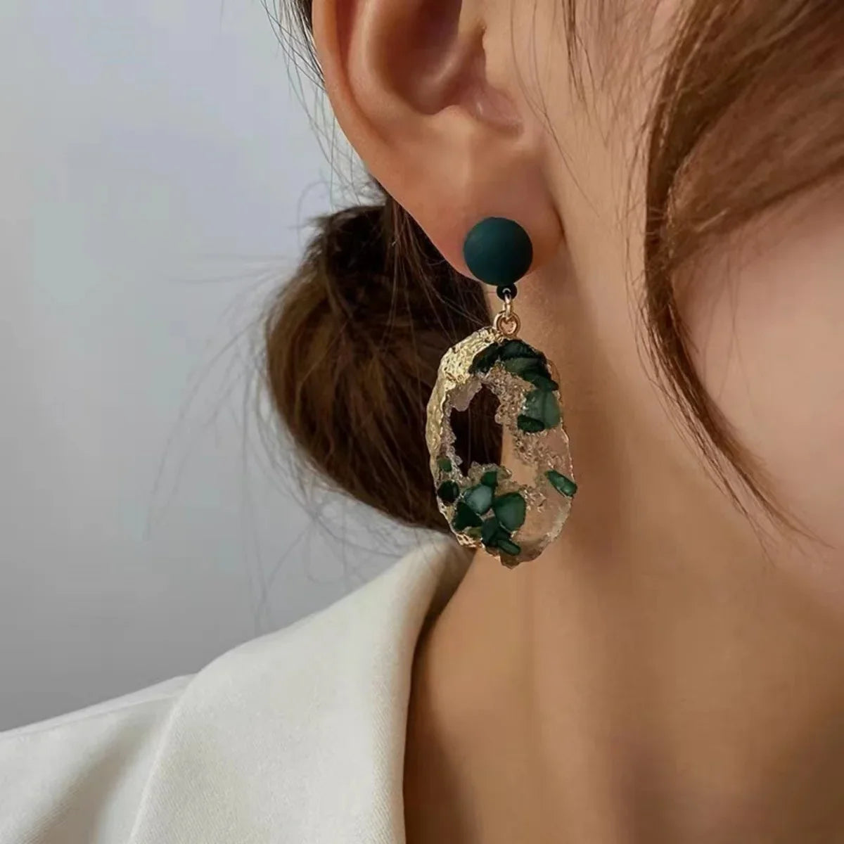 Emerald Fairy Earrings | Natuurstenen Oorbellen met Sprookjesachtige Uitstraling
