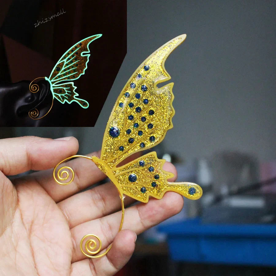 Glow in the Dark Butterfly Earrings | Sprookjesachtig Bosdesign met Lichtgevende Vleugels