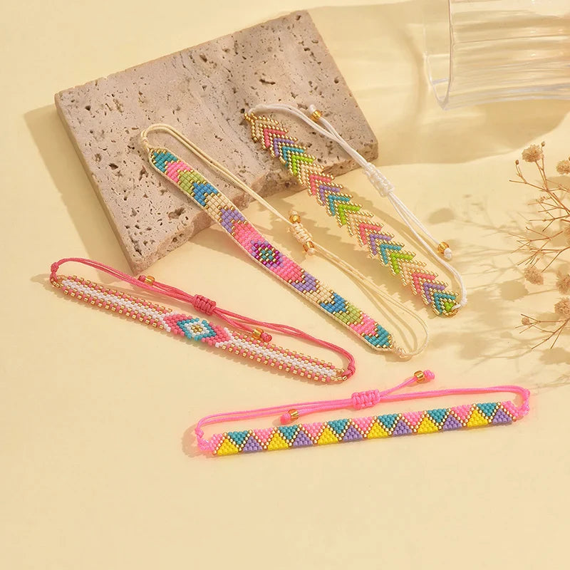 Handgemaakte Miyuki Kralen Armband | Loom Woven & Verstelbaar
