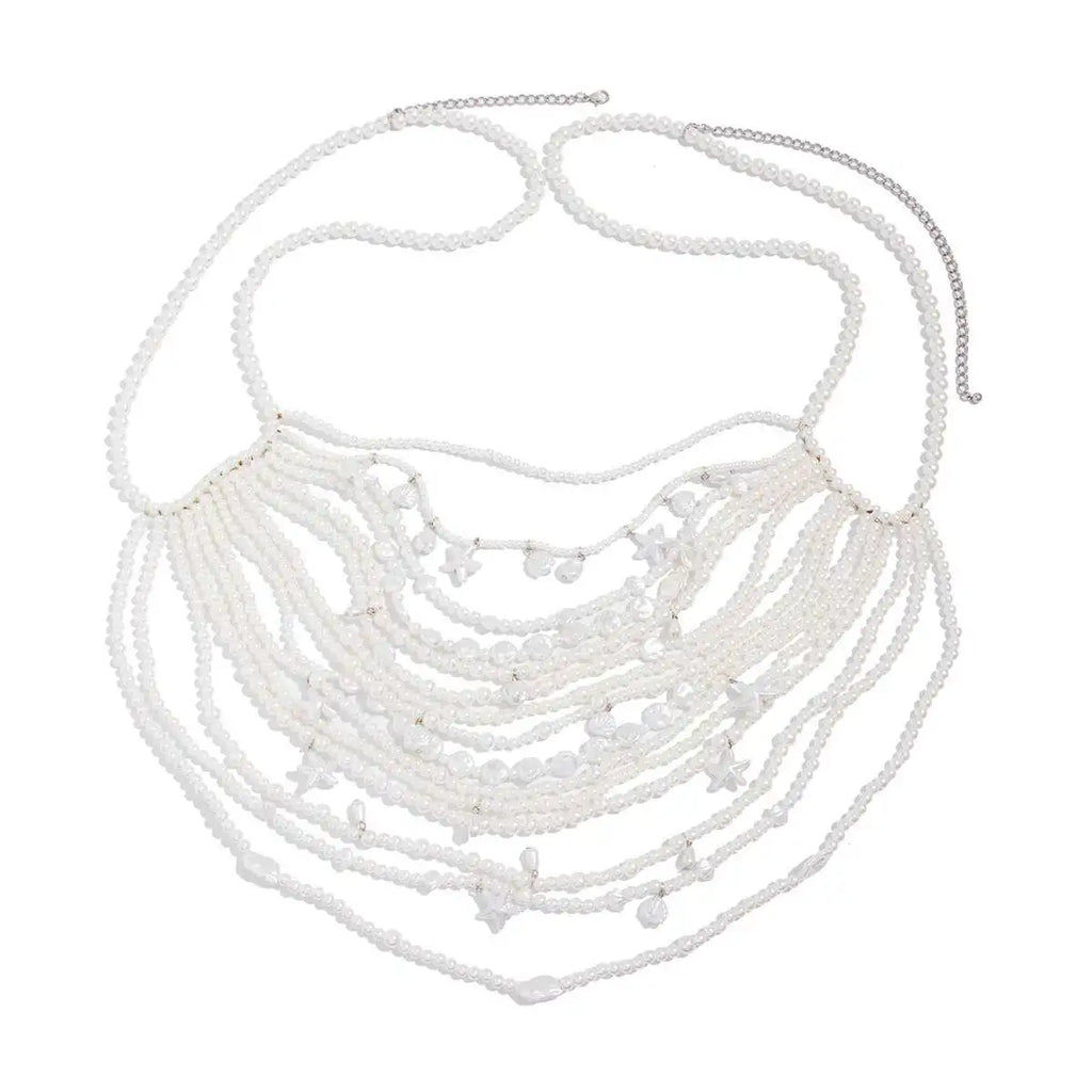Pearl Body Chain| Zomerse Lichaamsketting met Parelaccenten voor Dames