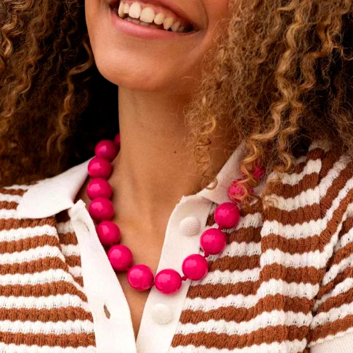 XXL Kralenketting | Zomerse Statement Necklace met Beach Vibes