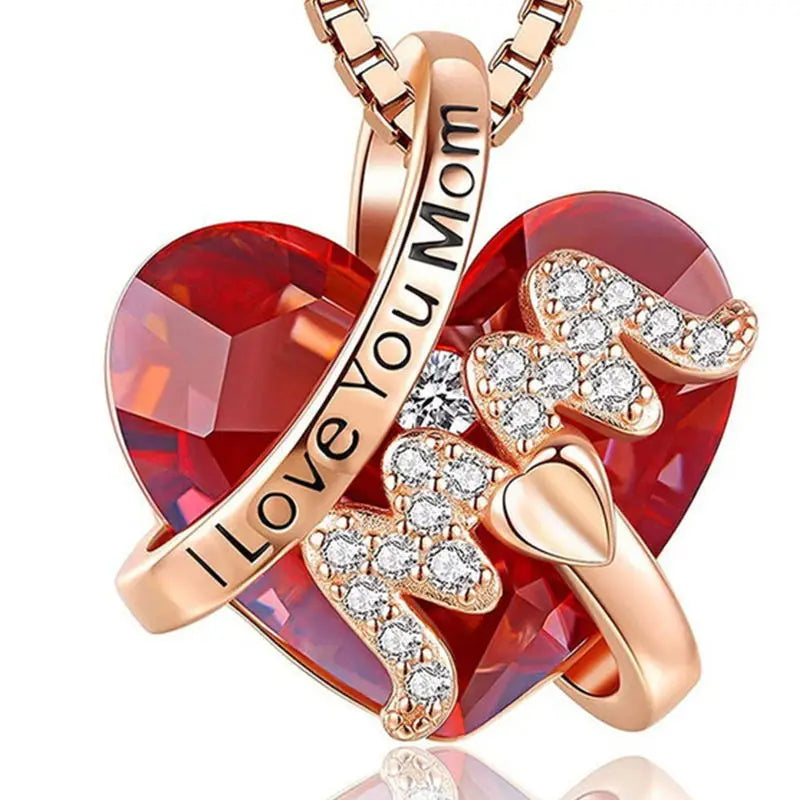 Crystal Mother's Day Necklace | 925 Sterling Silver – Stralend Cadeau voor Mama