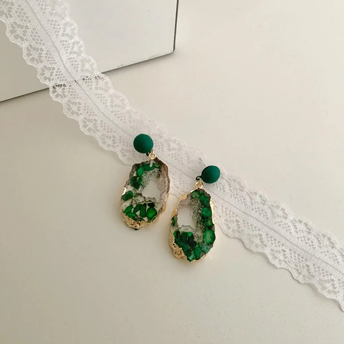 Emerald Fairy Earrings | Natuurstenen Oorbellen met Sprookjesachtige Uitstraling
