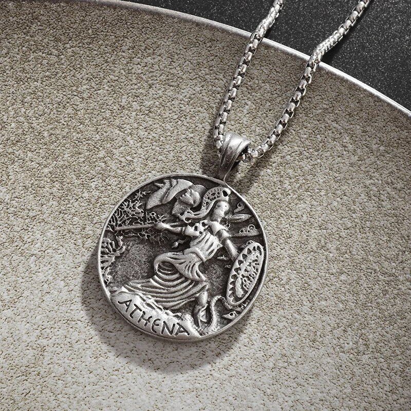 De Munt van Athena Ketting Oud Grieks Godin