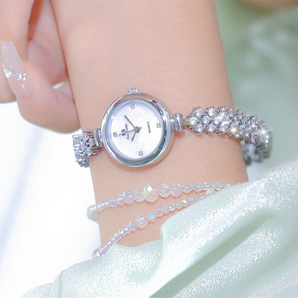 Elegant Round Bracelet Watch | 925 Sterling Silver