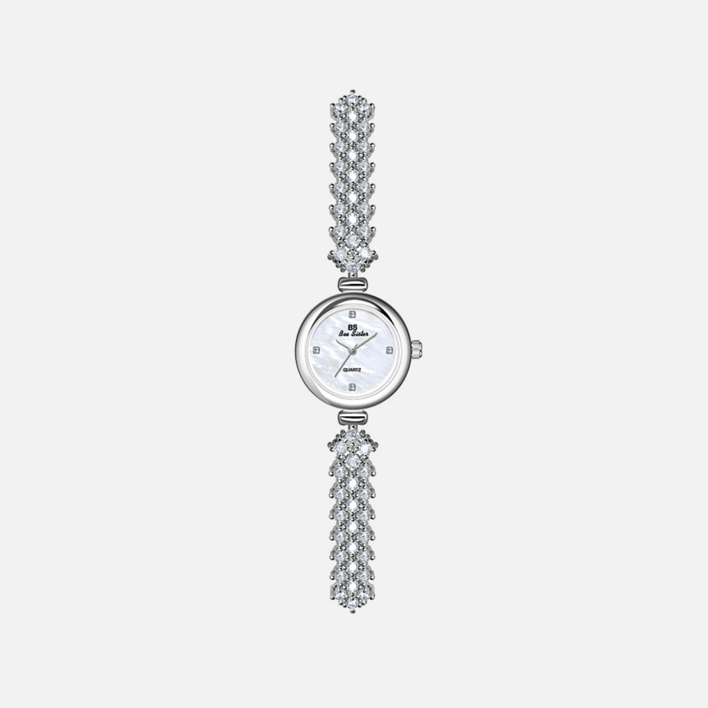 Elegant Round Bracelet Watch | 925 Sterling Silver
