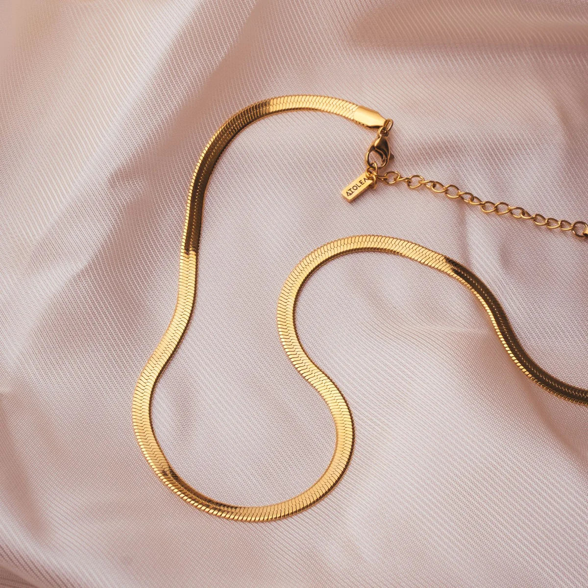 Visgraat Ketting Bella | 925 Sterling Zilver