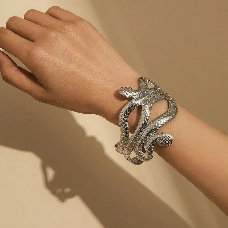 Bovenarm Armband Snake Design | Plated 14k Gold