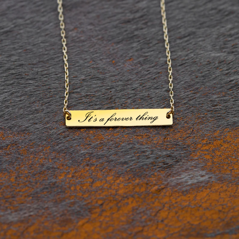 MEMORY - Custom Engraved Delicate Plate Bracelet