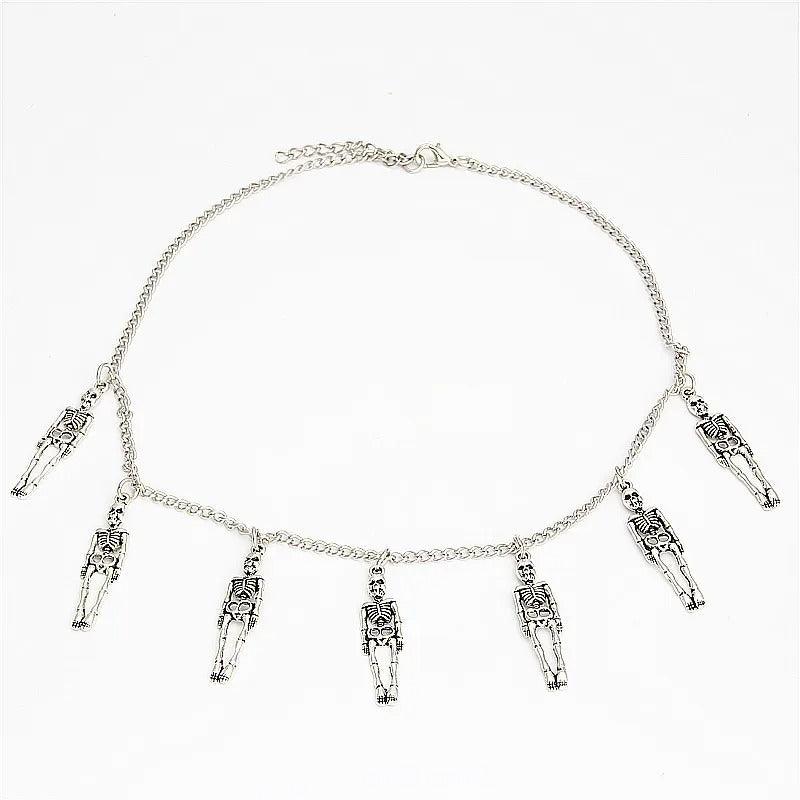 Halloween Outfit Skelet Hanger Ketting