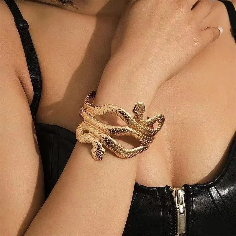 Bovenarm Armband Snake Design | Plated 14k Gold