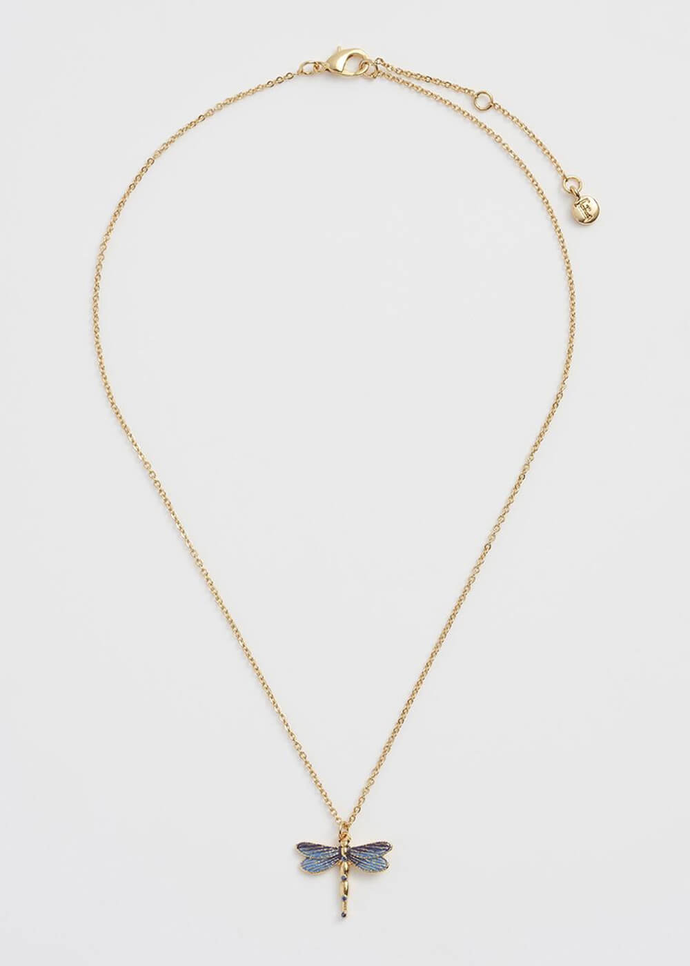 Fable Dragonfly Crystal Necklace | 925 Sterling Silver