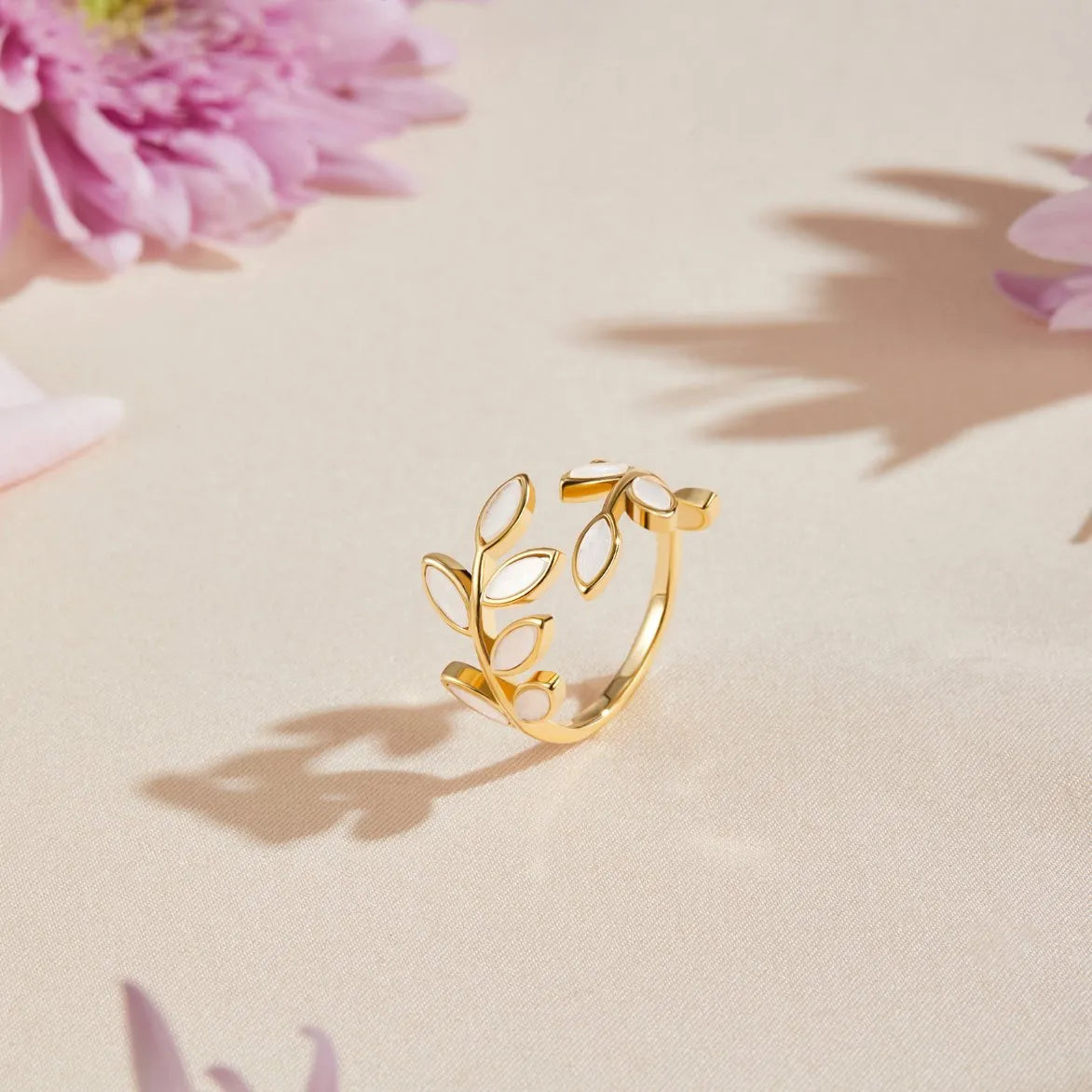 Ring - Elegant - 18K Verguld Koper, Hypoallergeen - Perfect voor Elke Gelegenheid
