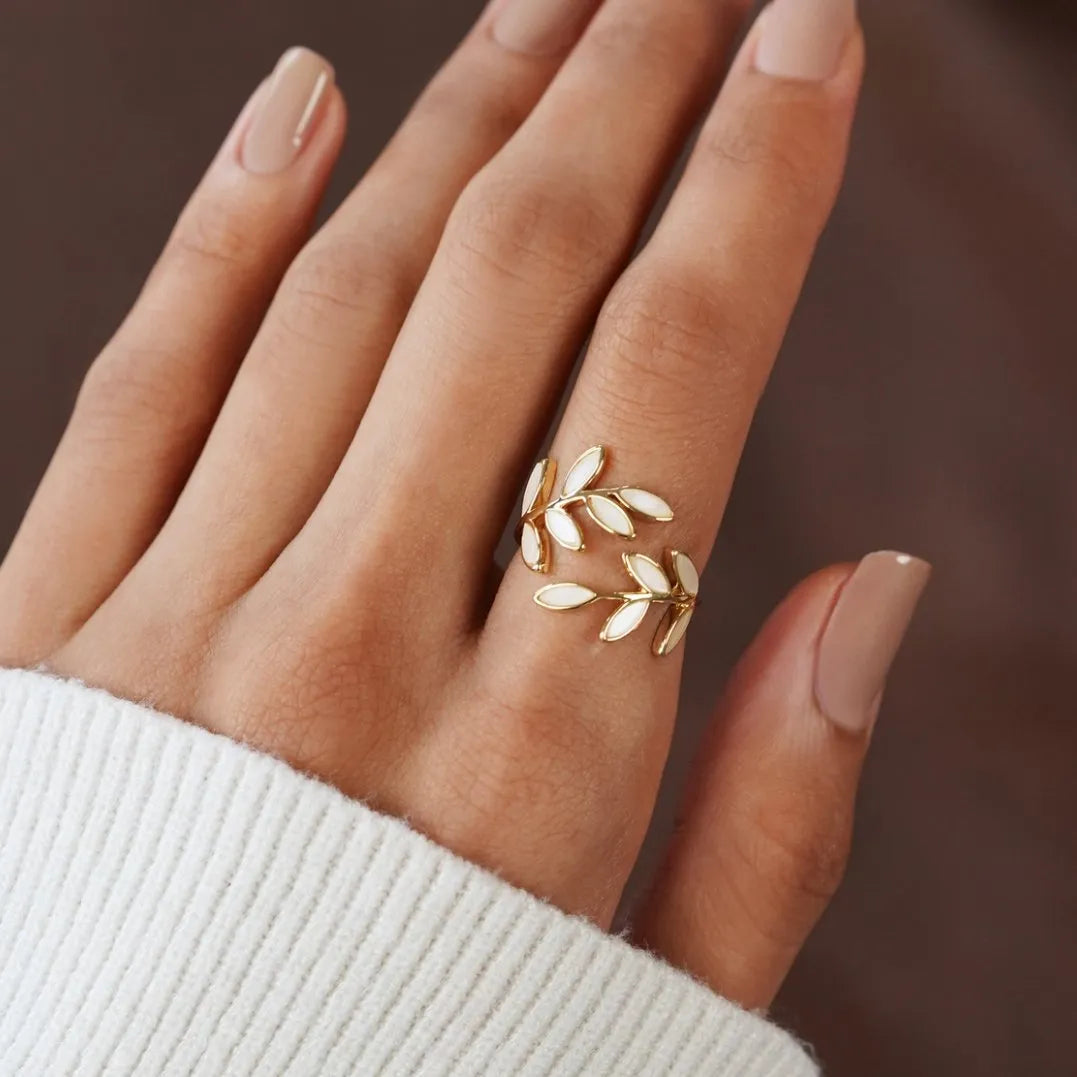Ring - Elegant - 18K Verguld Koper, Hypoallergeen - Perfect voor Elke Gelegenheid