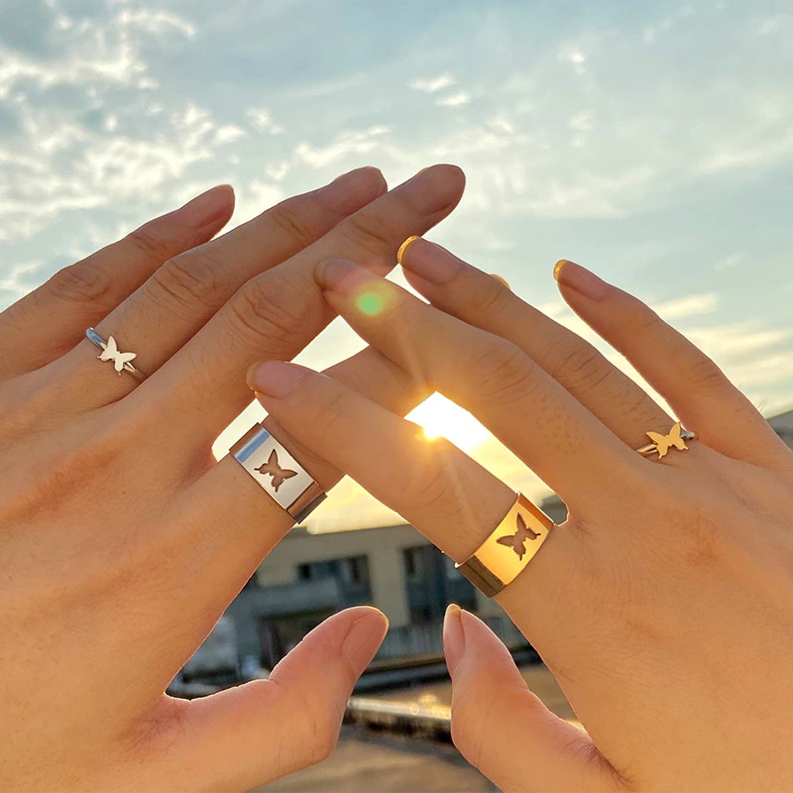 Matching Rings (Gold & Silver)