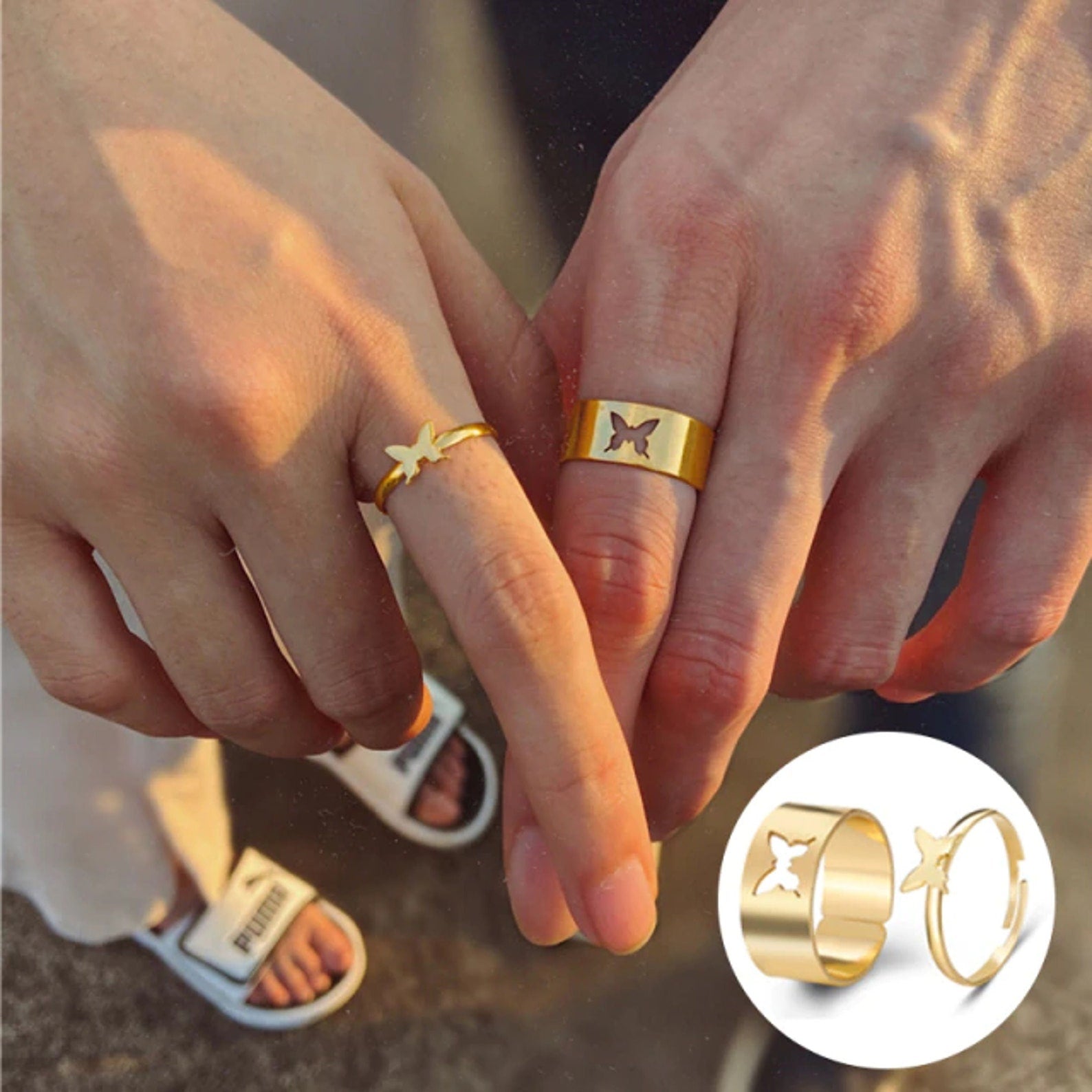 Matching Rings (Gold & Silver)