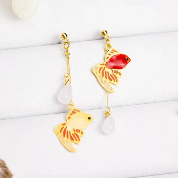 Lucky Koi Mismatched Earrings