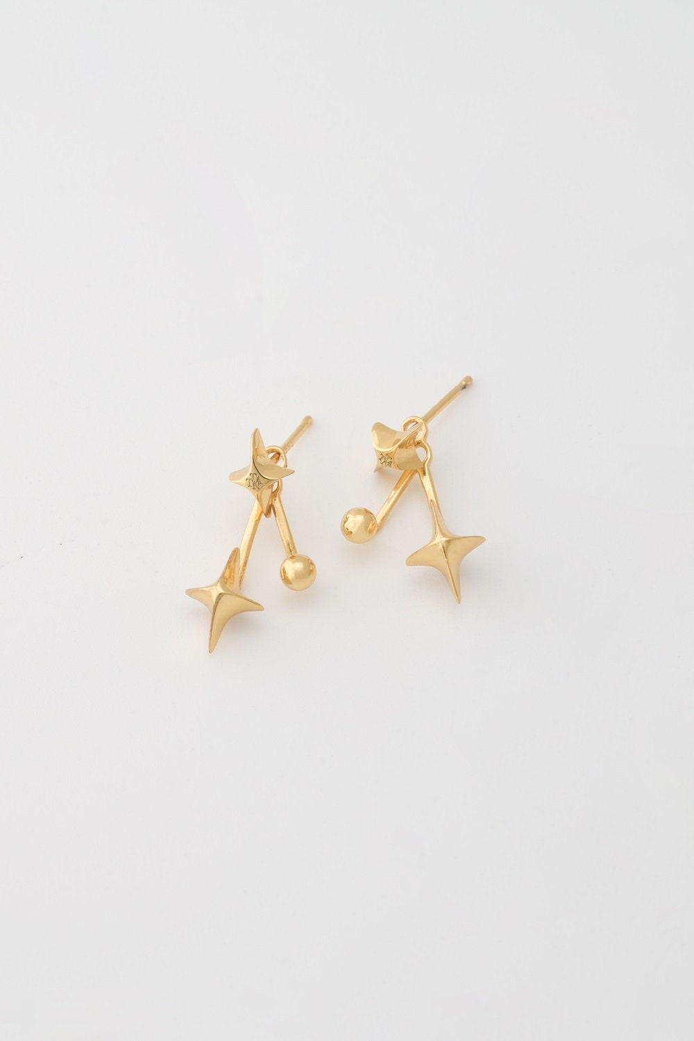 Silver Shooting Star Ear Earrings - Unique Celestial Jewelry