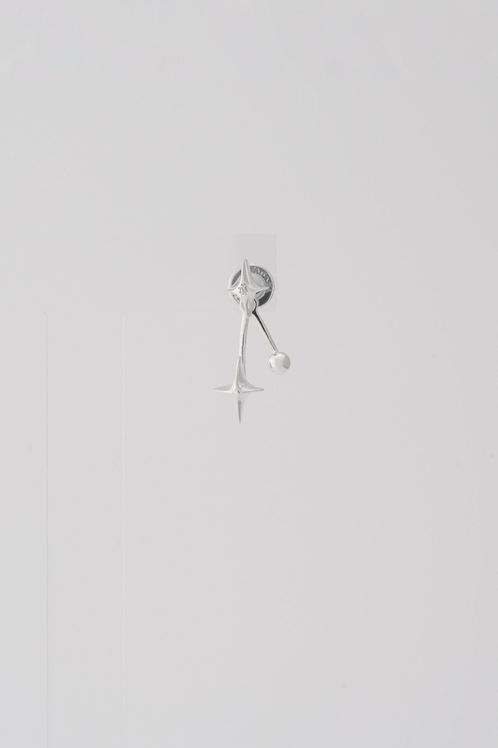 Silver Shooting Star Ear Earrings - Unique Celestial Jewelry