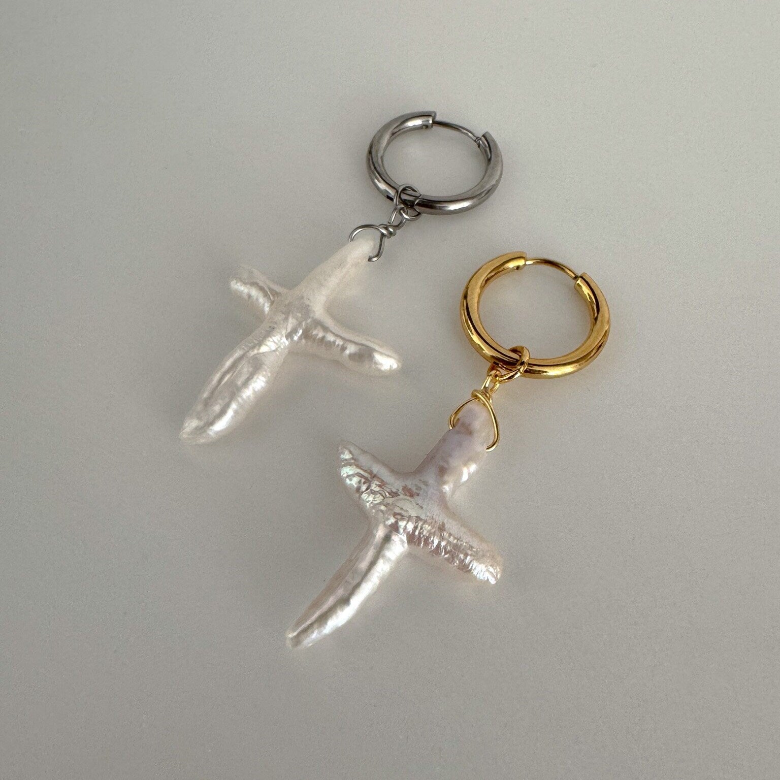 Elegant Pearl Ear Jackets & Studs - Versatile Gold Cross & Drop Earrings - Perfect Gift for Her & Bridesmaids