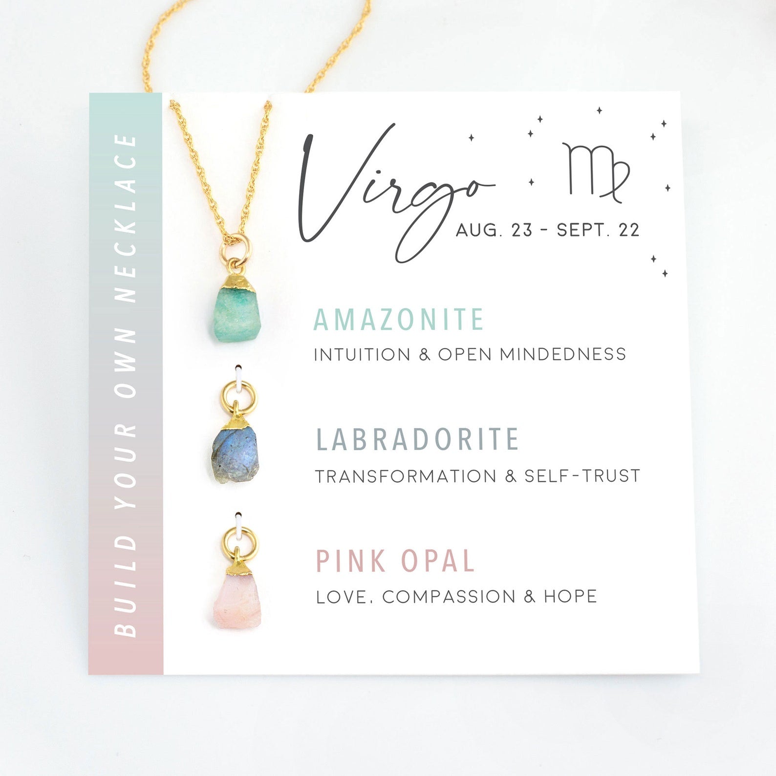 Zodiac Birthstone Necklace