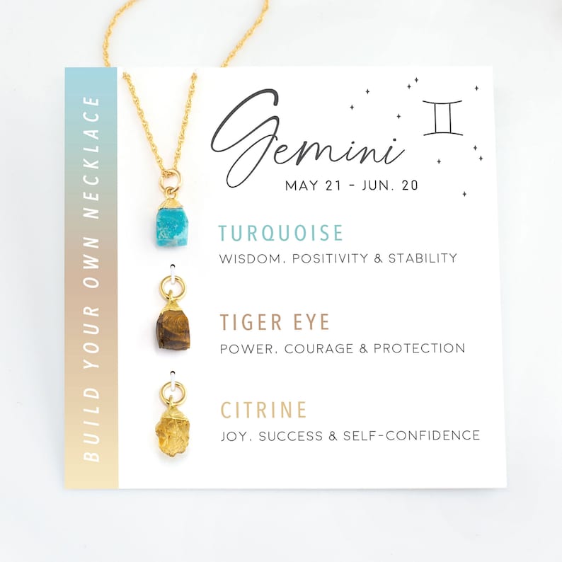 Zodiac Birthstone Necklace
