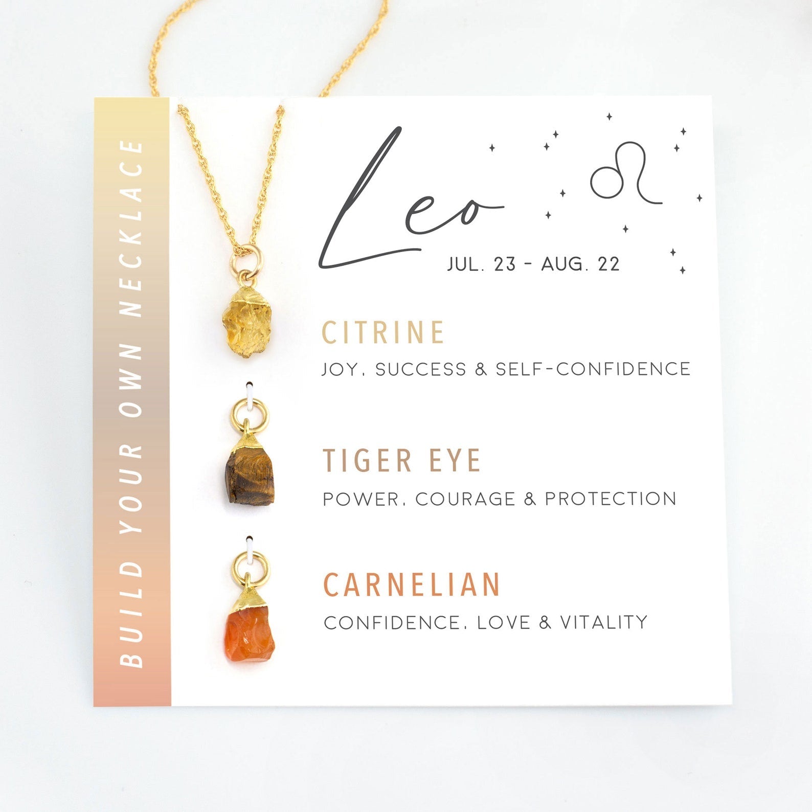 Zodiac Birthstone Necklace