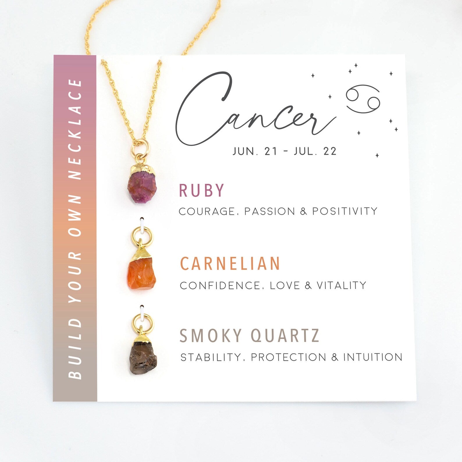 Zodiac Birthstone Necklace