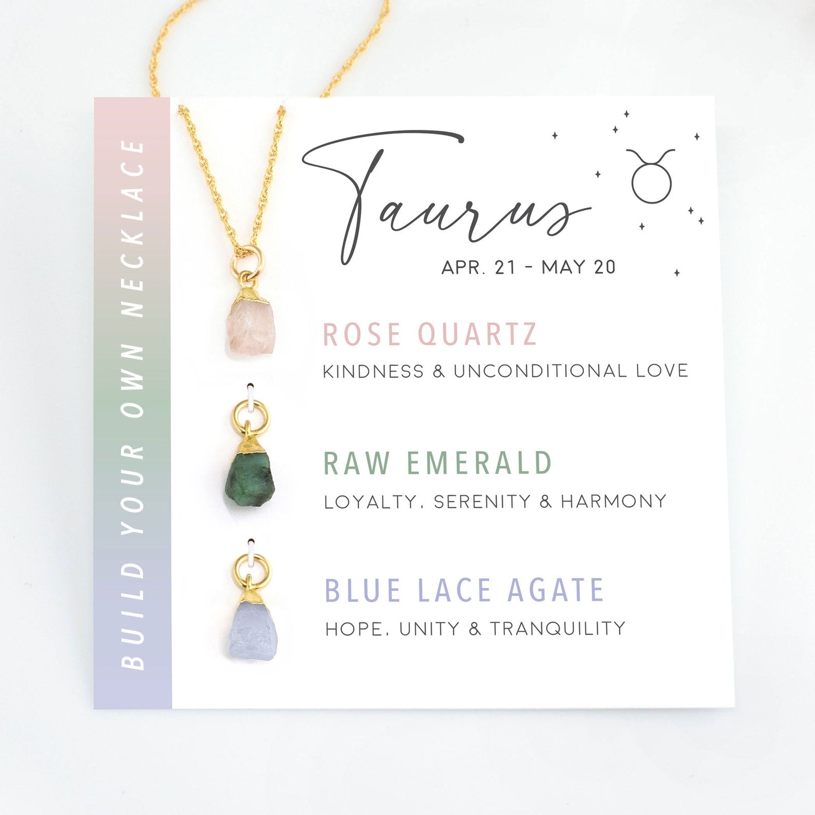 Zodiac Birthstone Necklace