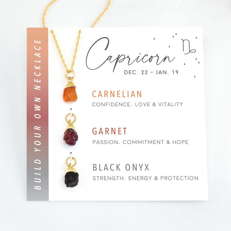 Zodiac Birthstone Necklace