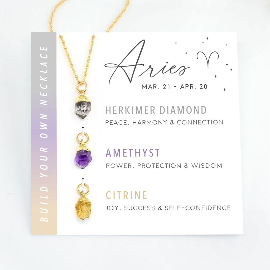 Zodiac Birthstone Necklace
