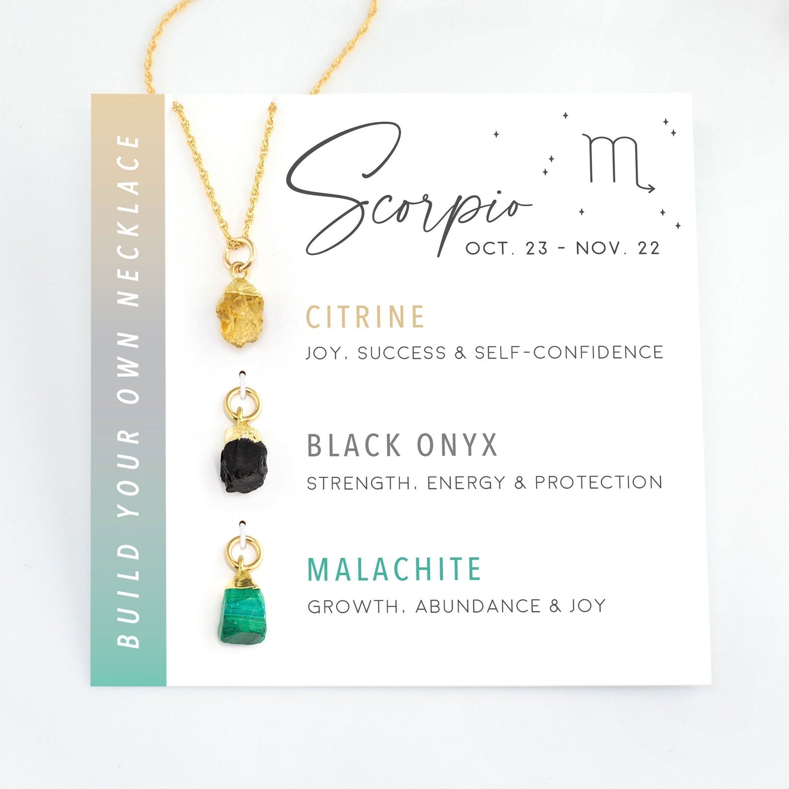 Zodiac Birthstone Necklace
