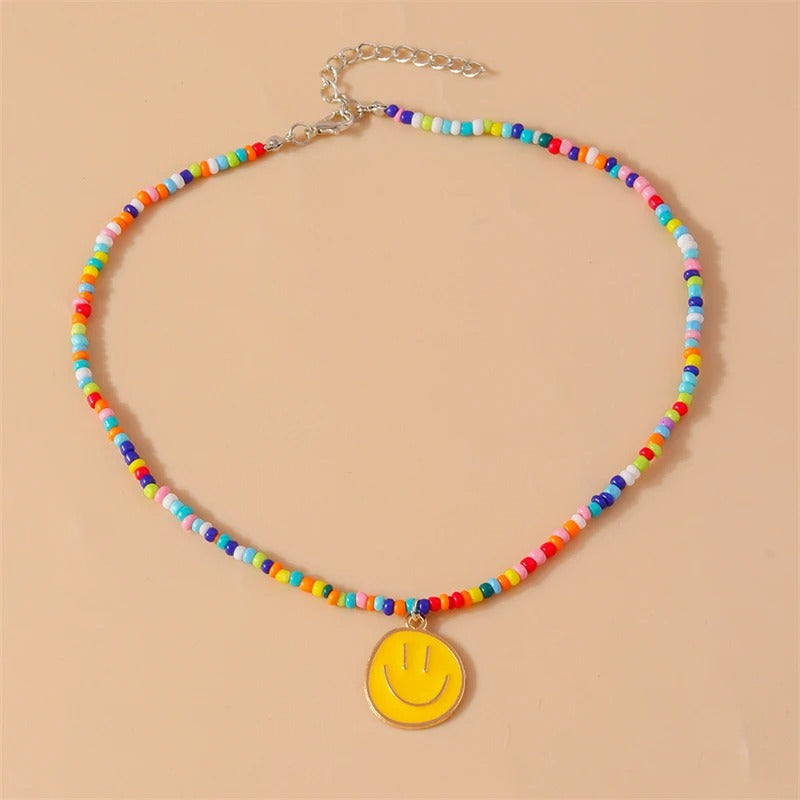 Cute Smiley Ketting | Zomer 2025 Trendy Necklace met Vrolijke Vibe