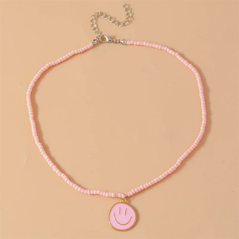 Cute Smiley Ketting | Zomer 2025 Trendy Necklace met Vrolijke Vibe