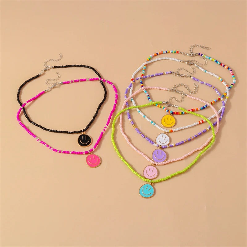 Cute Smiley Ketting | Zomer 2025 Trendy Necklace met Vrolijke Vibe