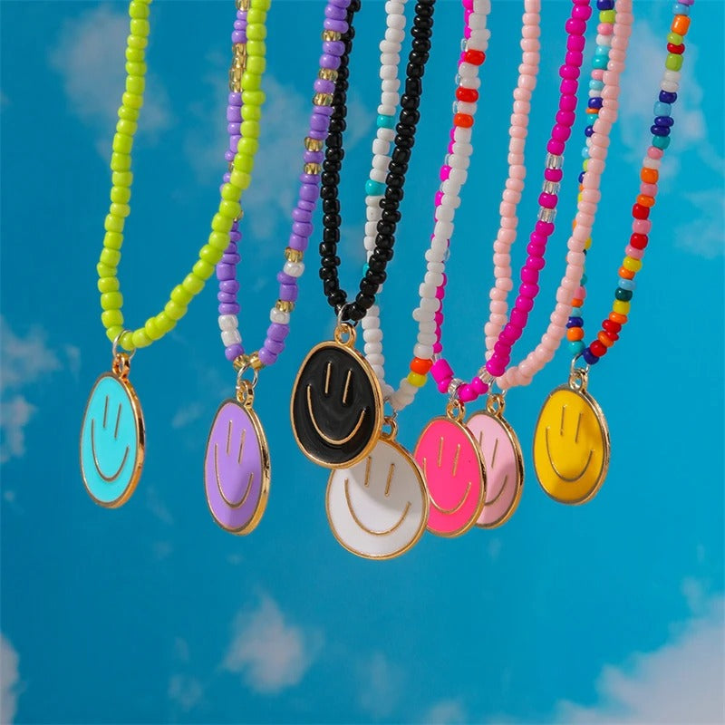 Cute Smiley Ketting | Zomer 2025 Trendy Necklace met Vrolijke Vibe