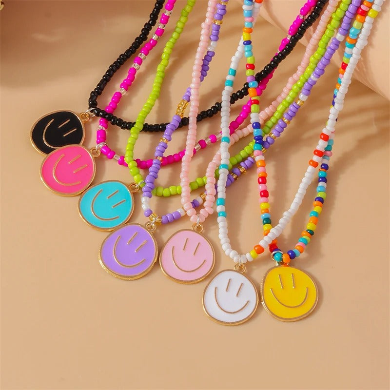 Cute Smiley Ketting | Zomer 2025 Trendy Necklace met Vrolijke Vibe