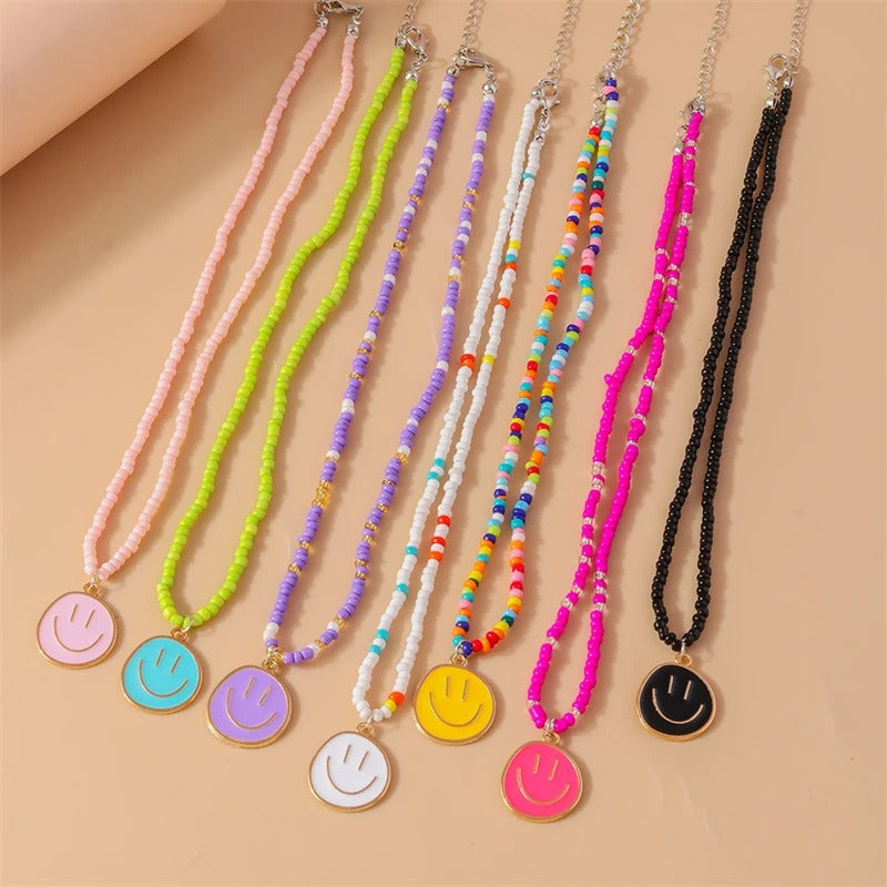 Cute Smiley Ketting | Zomer 2025 Trendy Necklace met Vrolijke Vibe